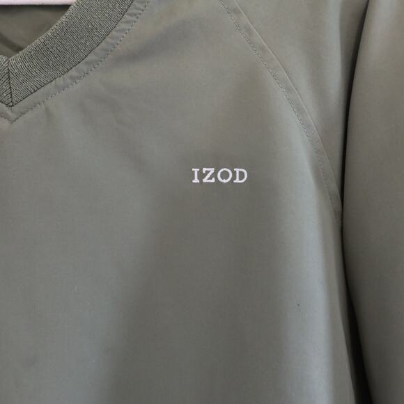 Vintage Izod Golf Windbreaker Jacket Sage Green Small - Picture 2 of 5